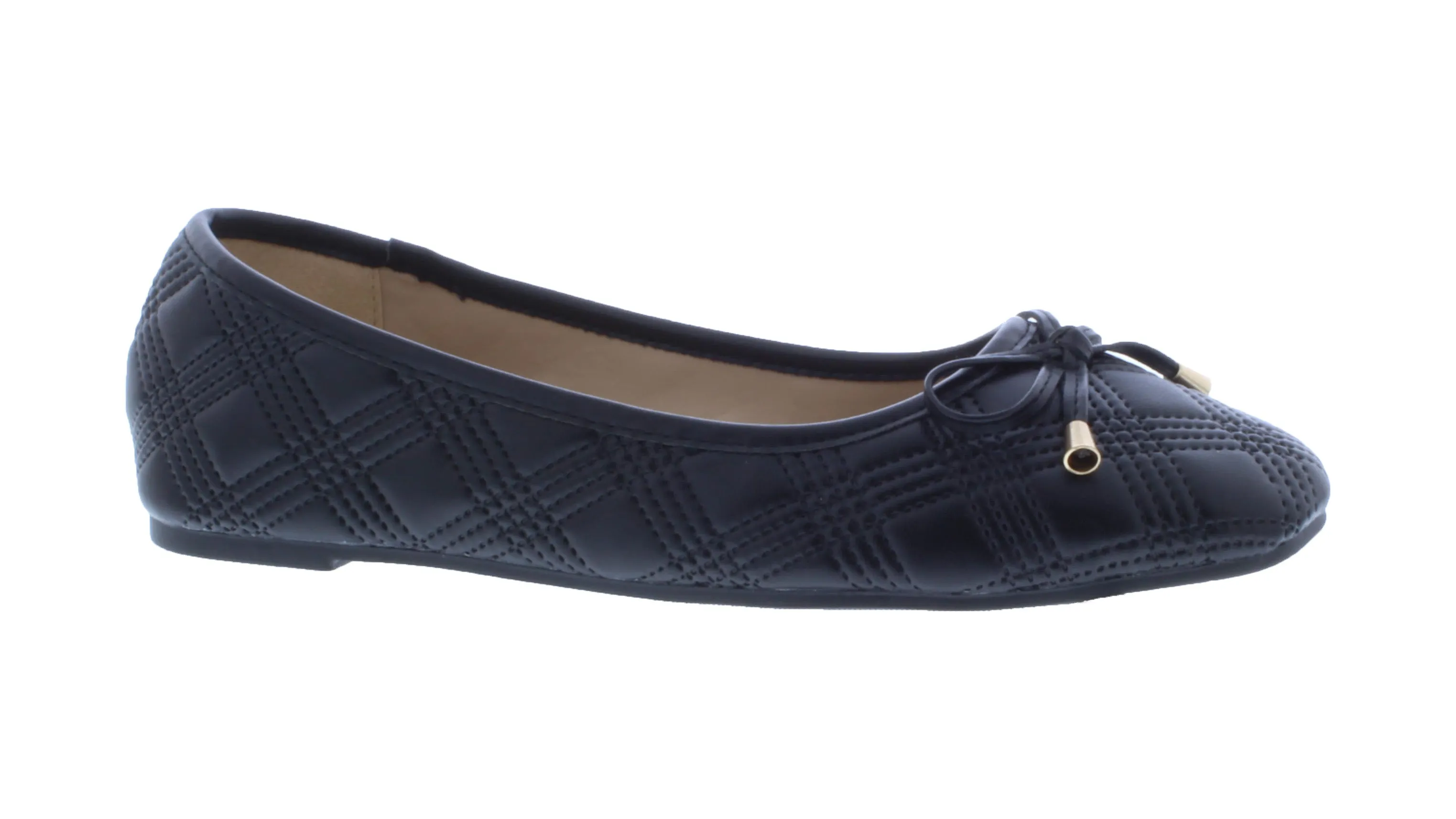Women Quilted Flat with Rounded Tip