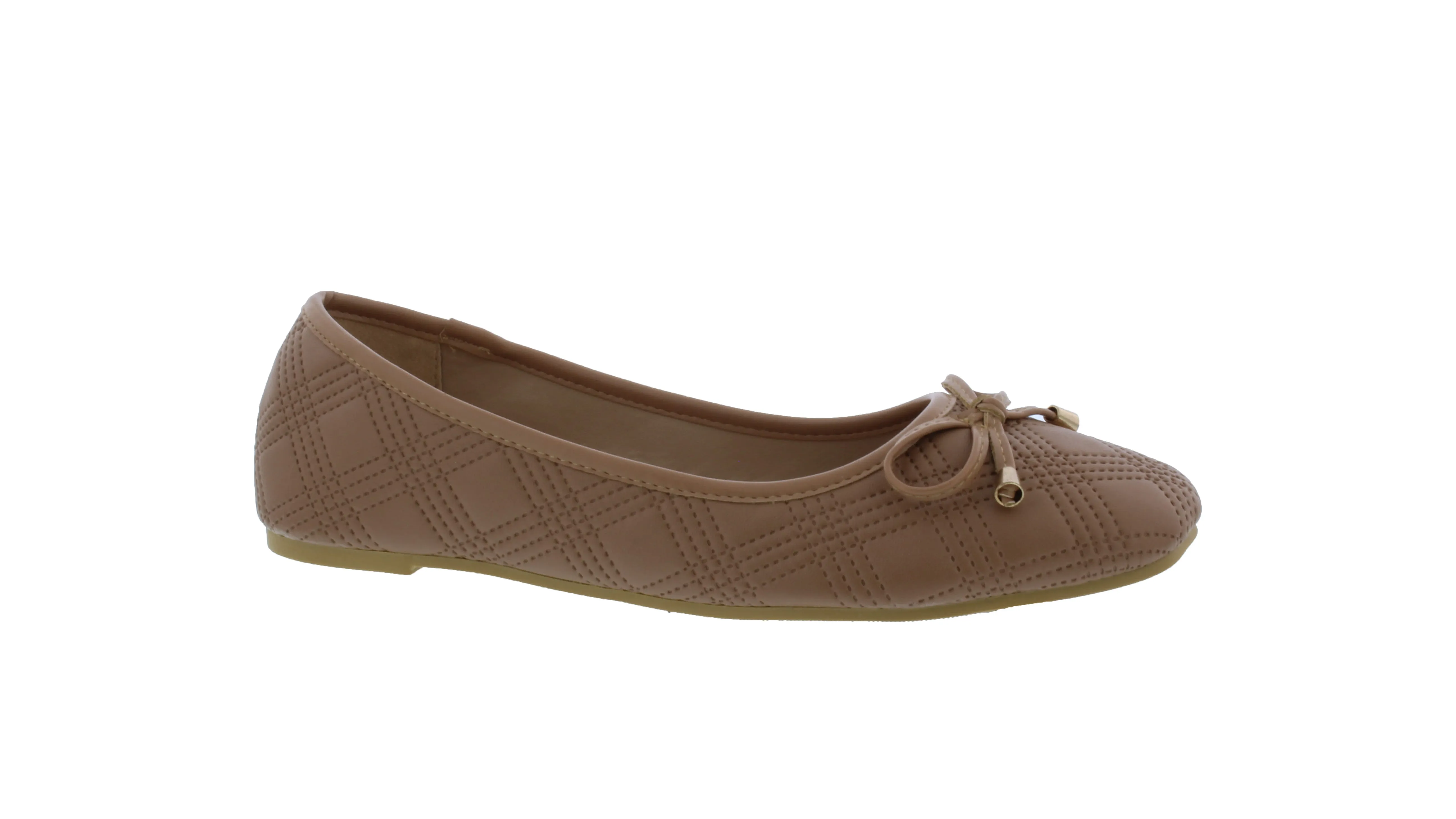 Women Quilted Flat with Rounded Tip