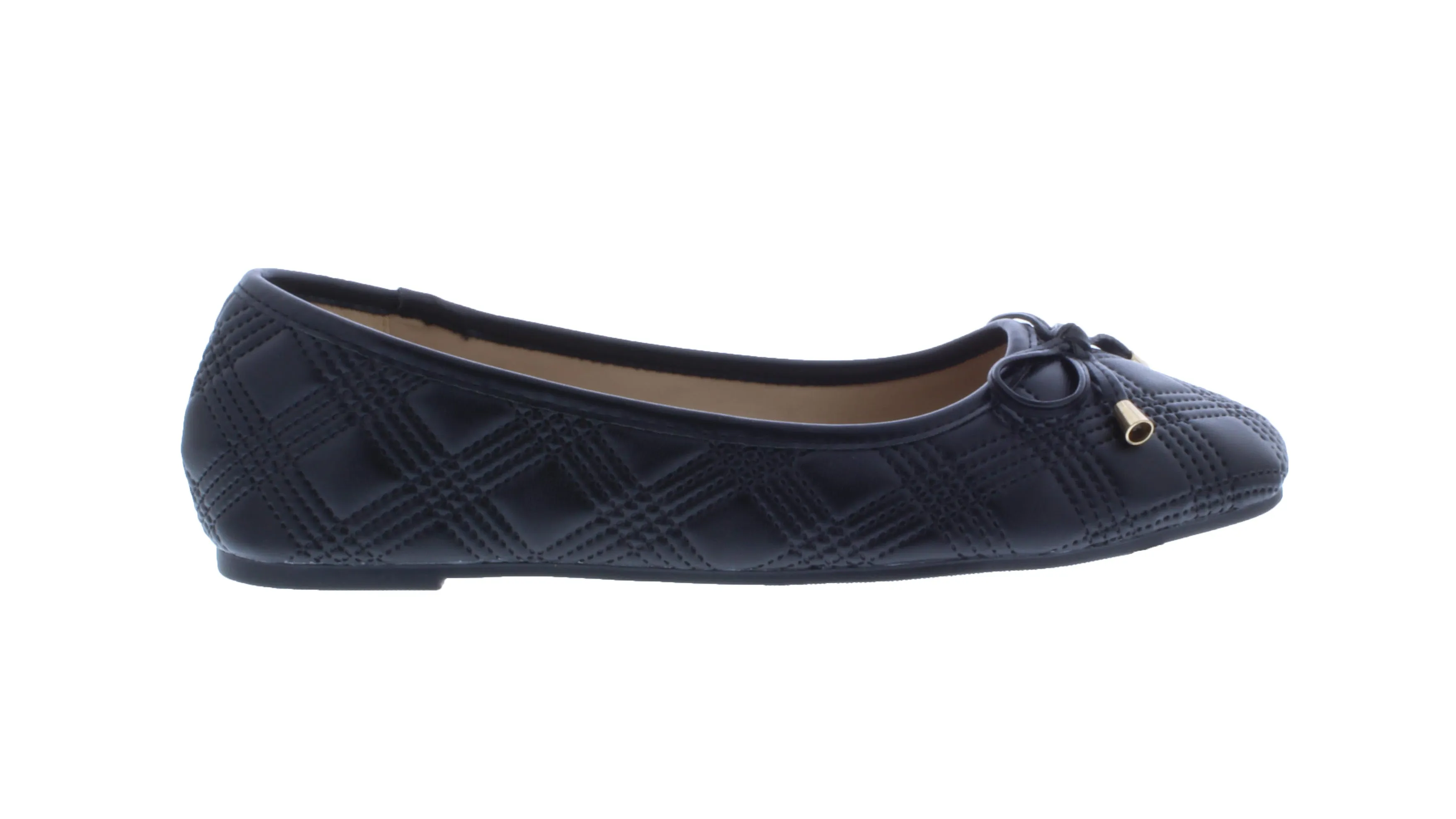 Women Quilted Flat with Rounded Tip