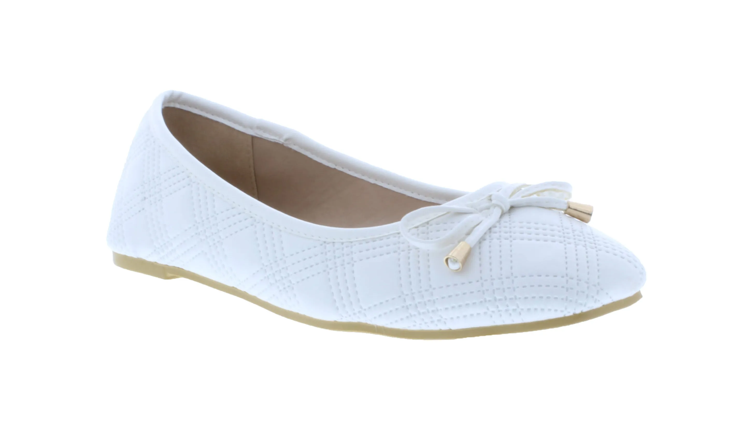 Women Quilted Flat with Rounded Tip