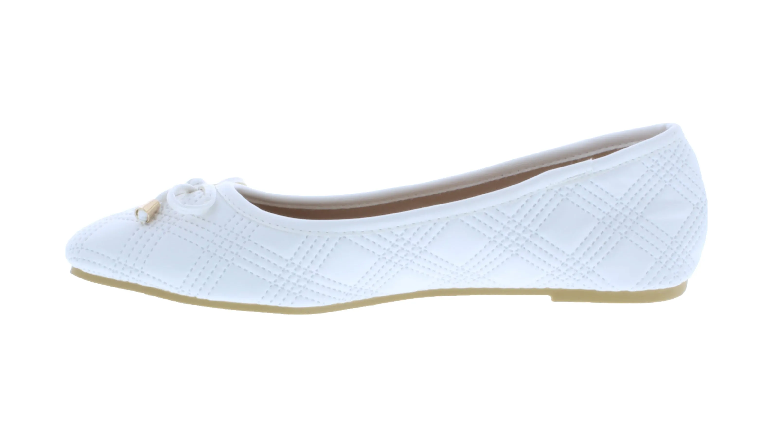 Women Quilted Flat with Rounded Tip
