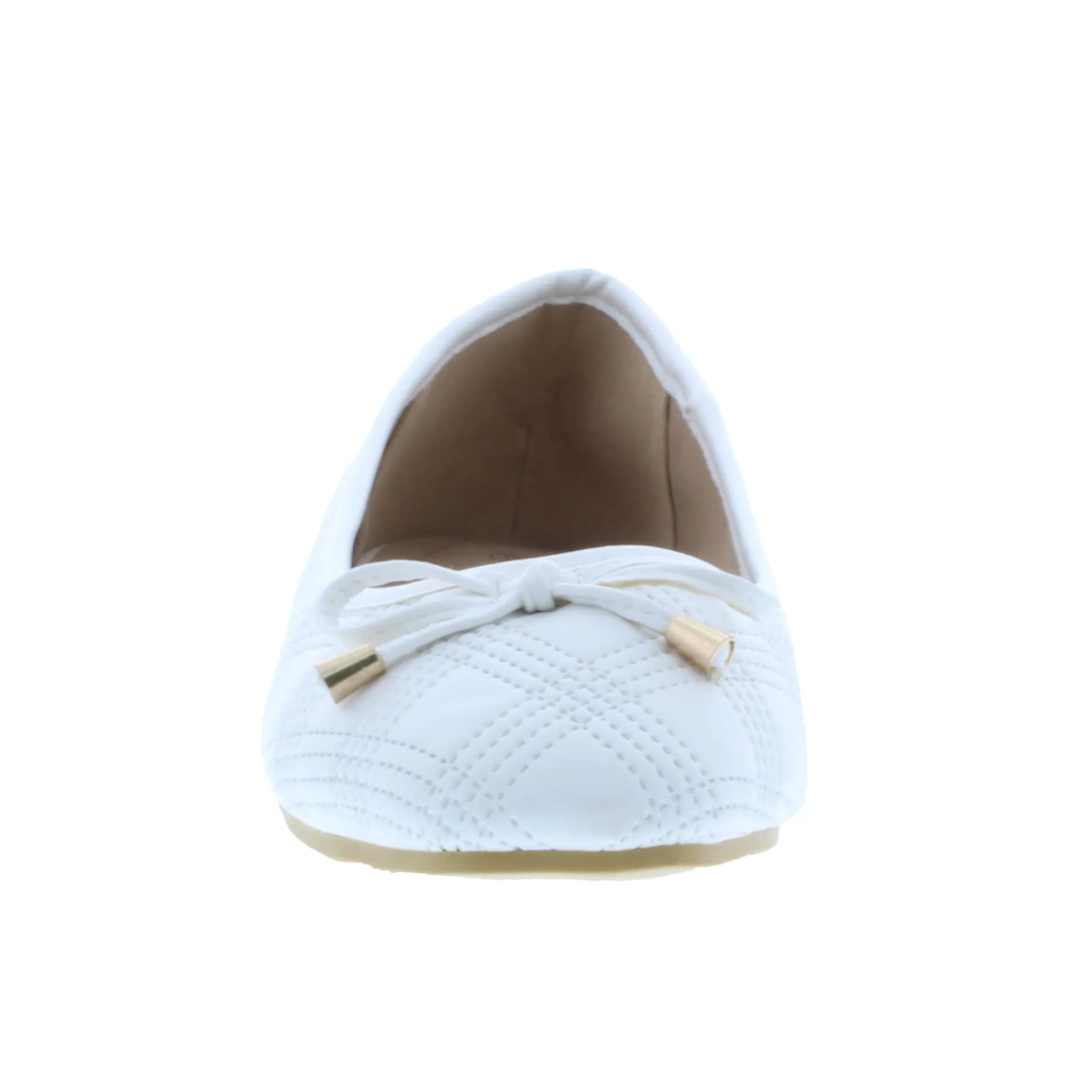 Women Quilted Flat with Rounded Tip