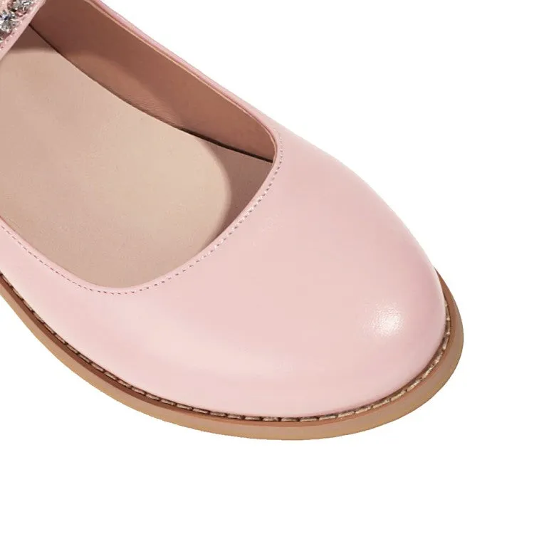 Women's  Rhinestone Flats Mary Jane Shoes