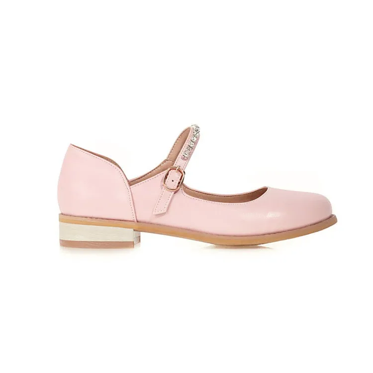 Women's  Rhinestone Flats Mary Jane Shoes
