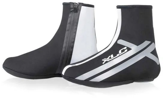 XLC 2mm NEOPRENE OVERSHOES BLACK AND WHITE IDEAL FOR WINTER WEATHER (UK SIZE 4-5 EU SIZE 37-38)