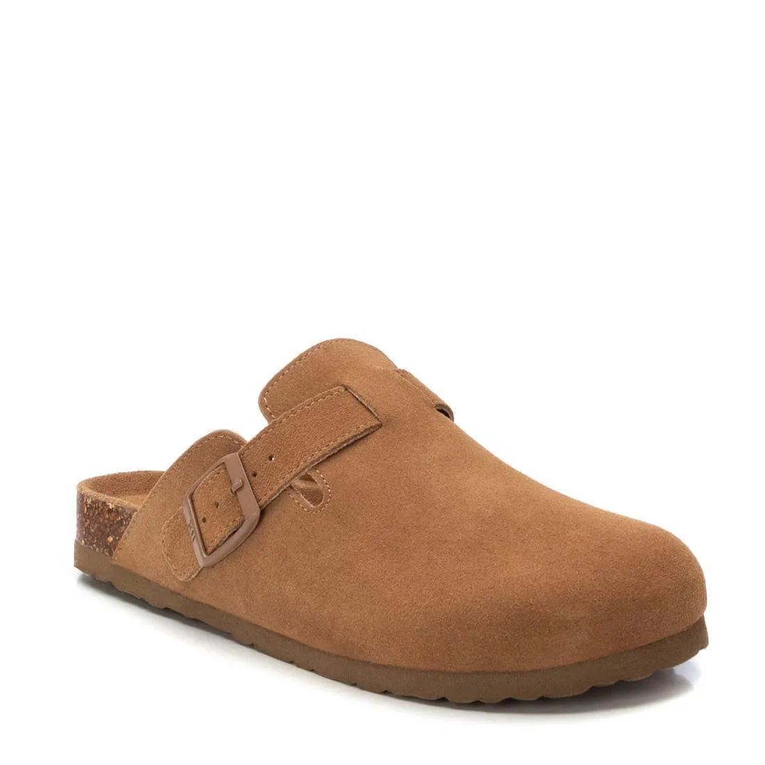 XTI Tan Suede Clog Shoes