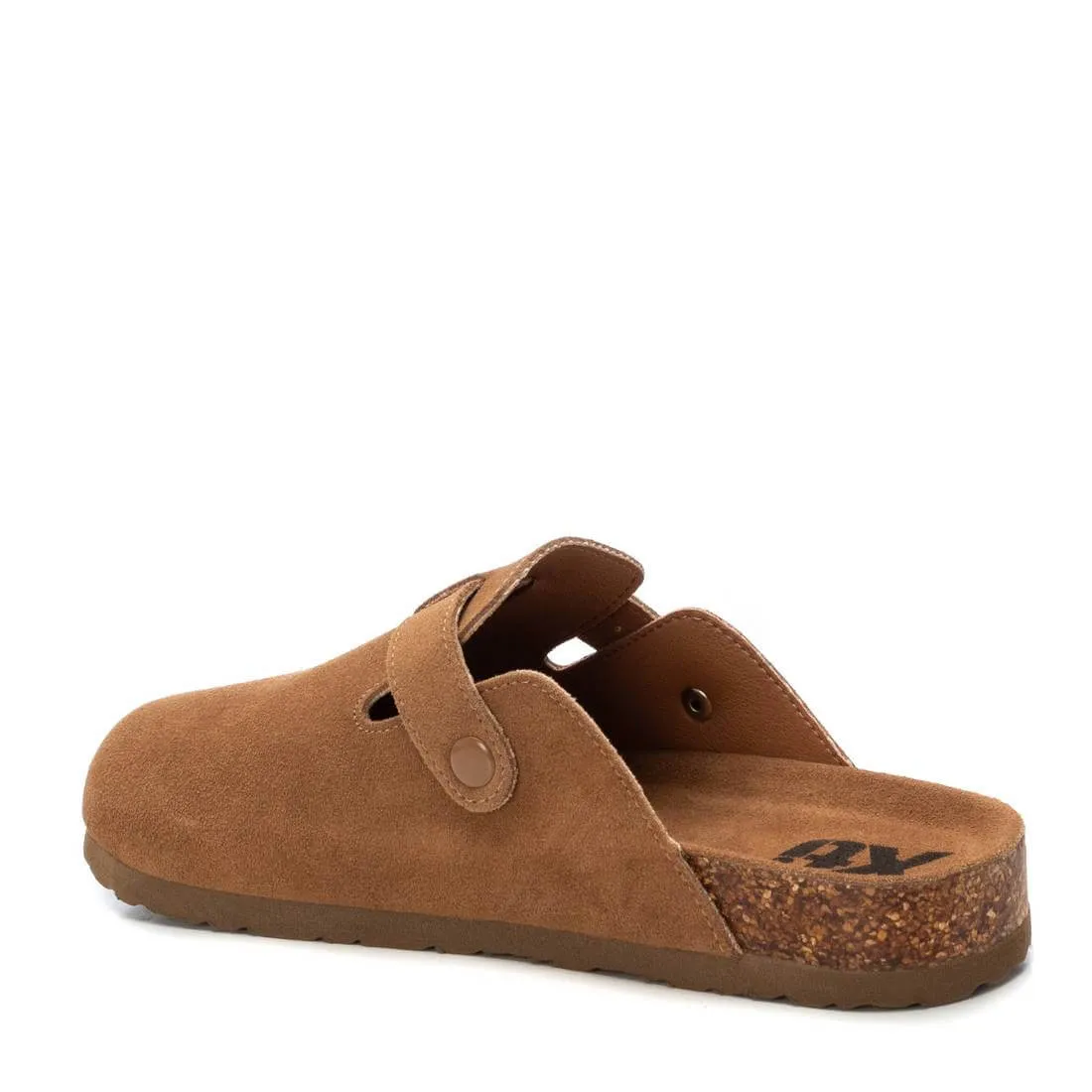 XTI Tan Suede Clog Shoes